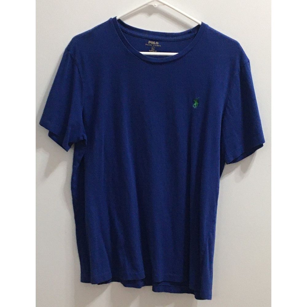 Polo Ralph Lauren Men's Large Tee Shirt Dark Blue